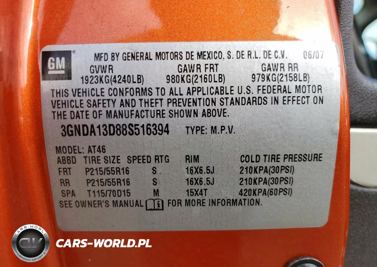 2008 Chevrolet Hhr Ls VIN:3GNDA13D88S516394 - 12