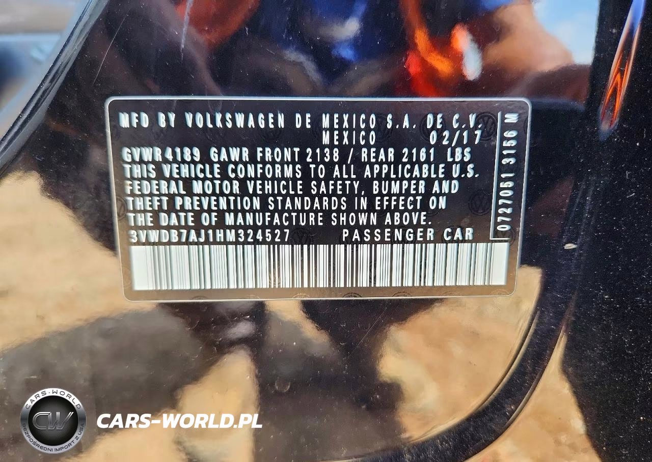 2017 Volkswagen Jetta Se VIN:3VWDB7AJ1HM324527 - 12