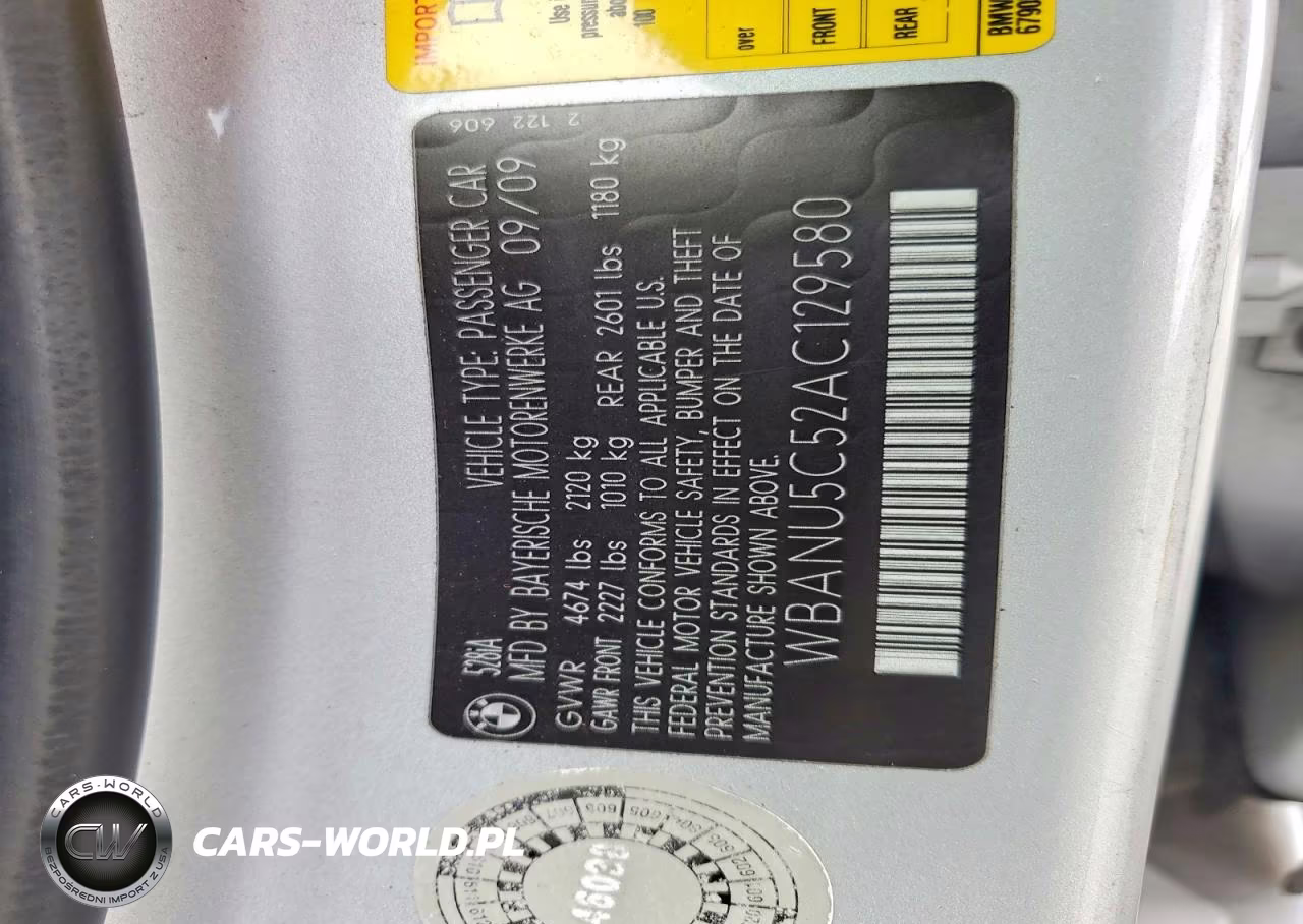 2010 BMW 528 I VIN:WBANU5C52AC129580 - 12