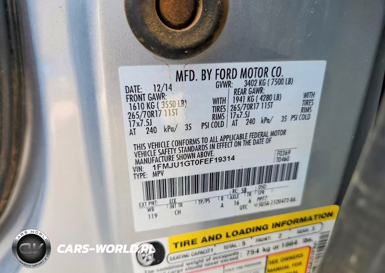 2015 Ford Expedition Xl VIN:1FMJU1GT0FEF19314 - 13