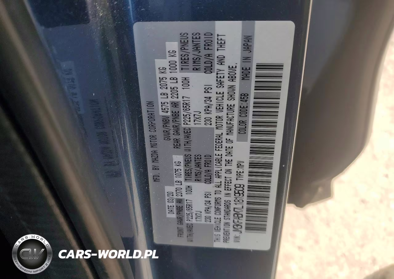 2020 Mazda Cx-5 Sport VIN:JM3KFABM7L1819509 - 13