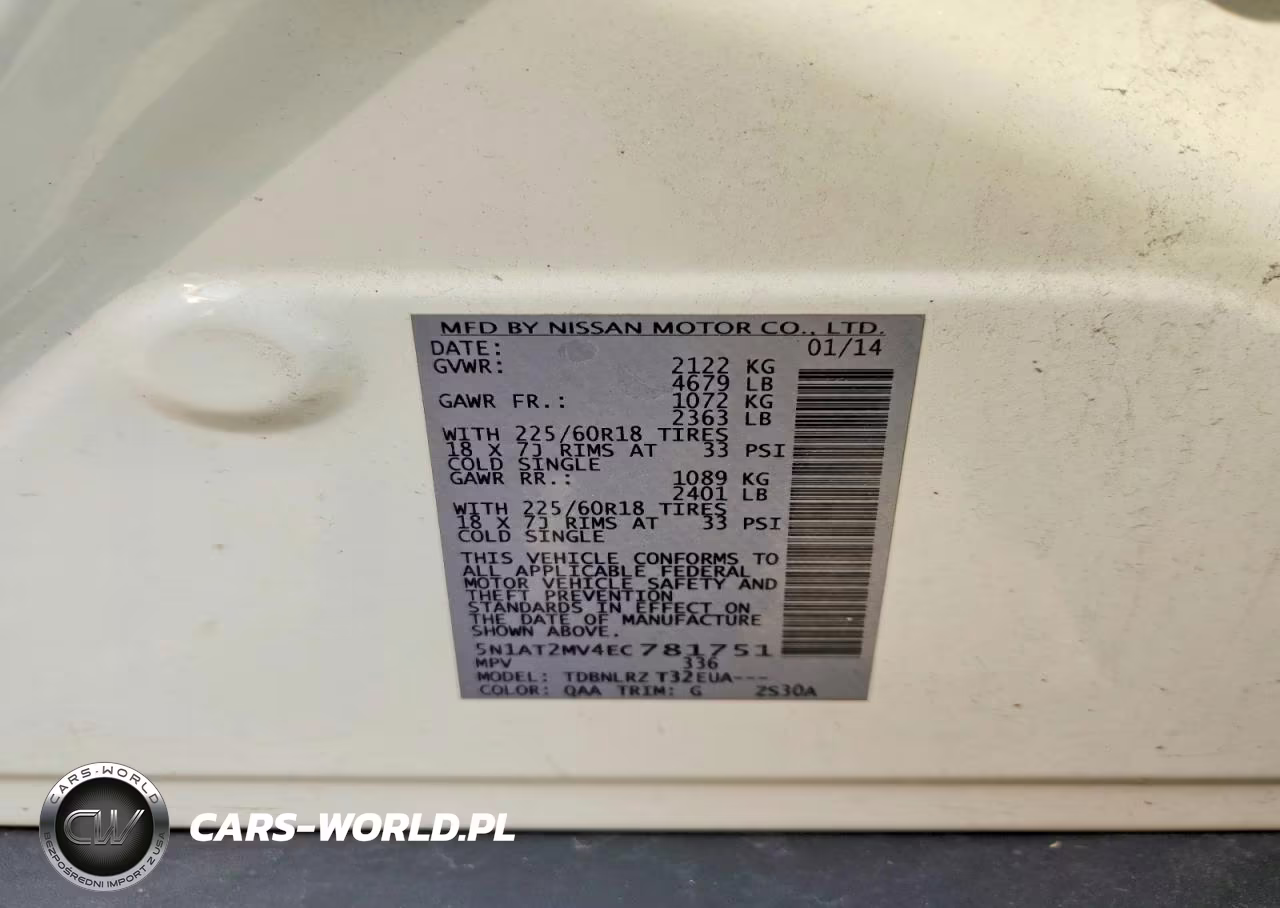 2014 Nissan Rogue Sl VIN:5N1AT2MV4EC781751 - 13