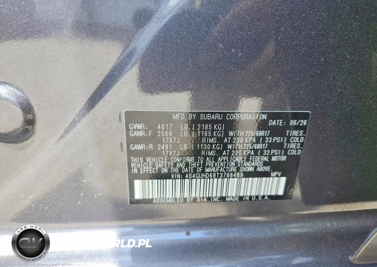 2026 Subaru Crosstrek Premium VIN:4S4GUHD68T3788489 - 13