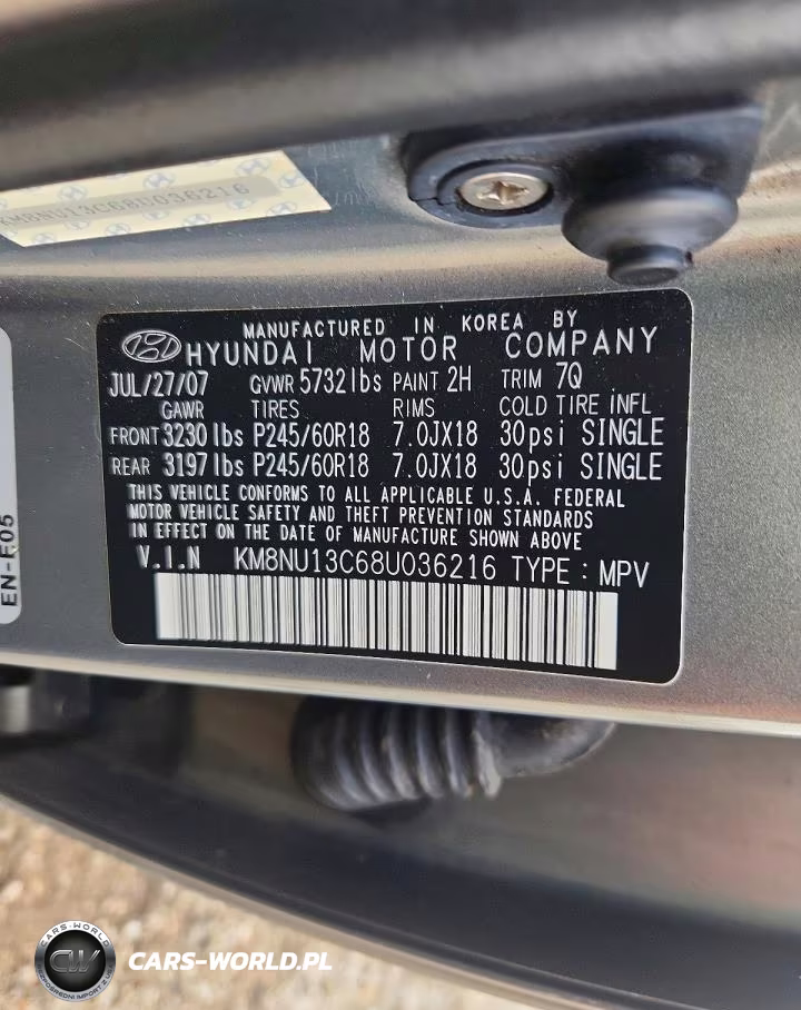 2008 Hyundai Veracruz Gls VIN:KM8NU13C68U036216 - 14