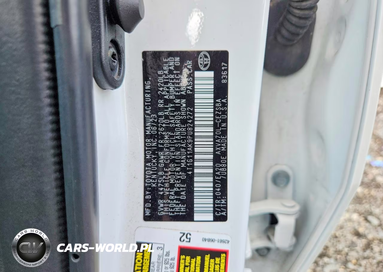 2023 Toyota Camry Se VIN:4T1G11AK9PU824272 - 12