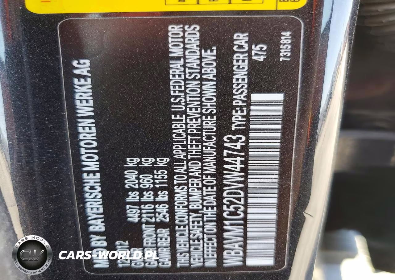 2013 BMW X1 Sdrive28I VIN:WBAVM1C52DVW44743 - 12