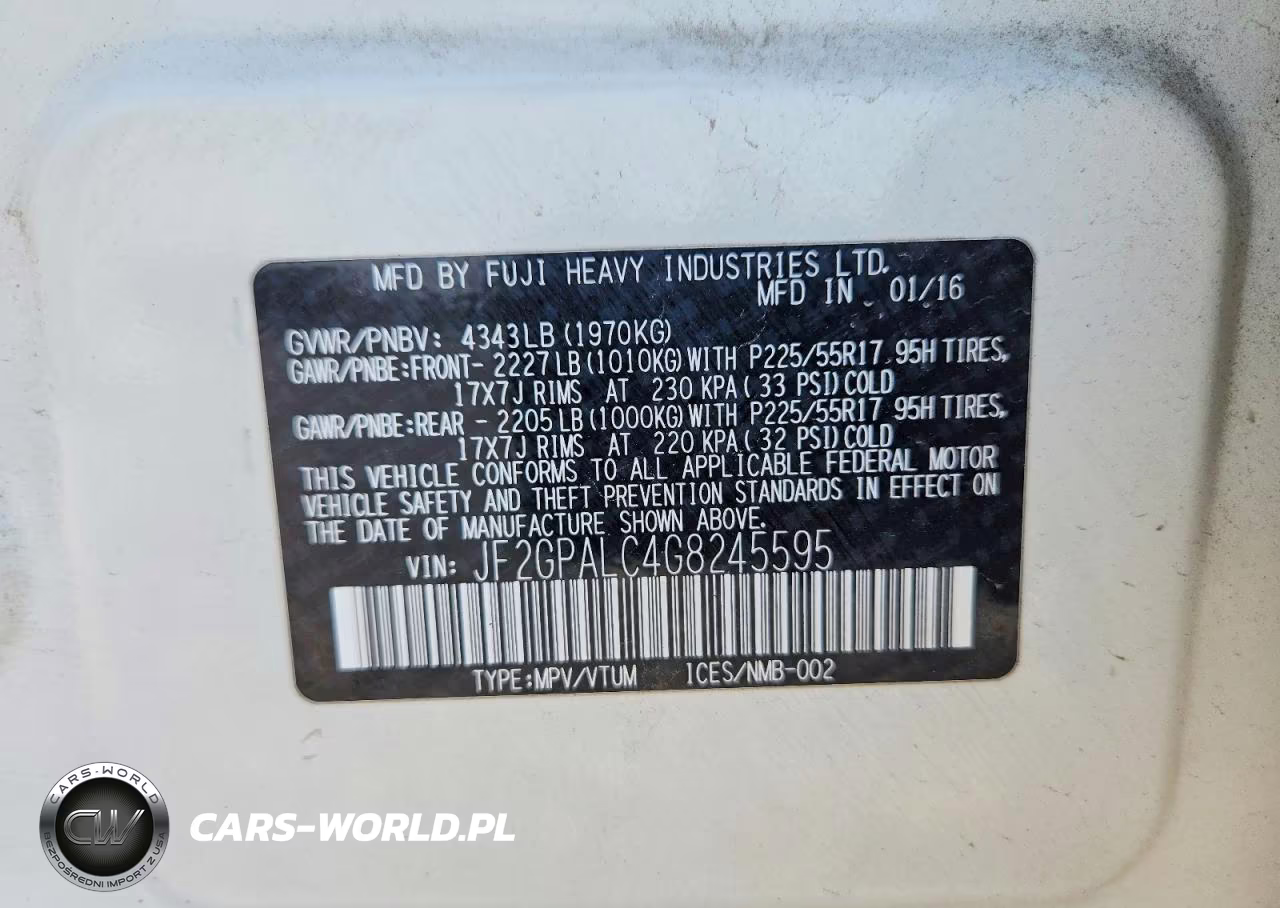 2016 Subaru Crosstrek Limited VIN:JF2GPALC4G8245595 - 14