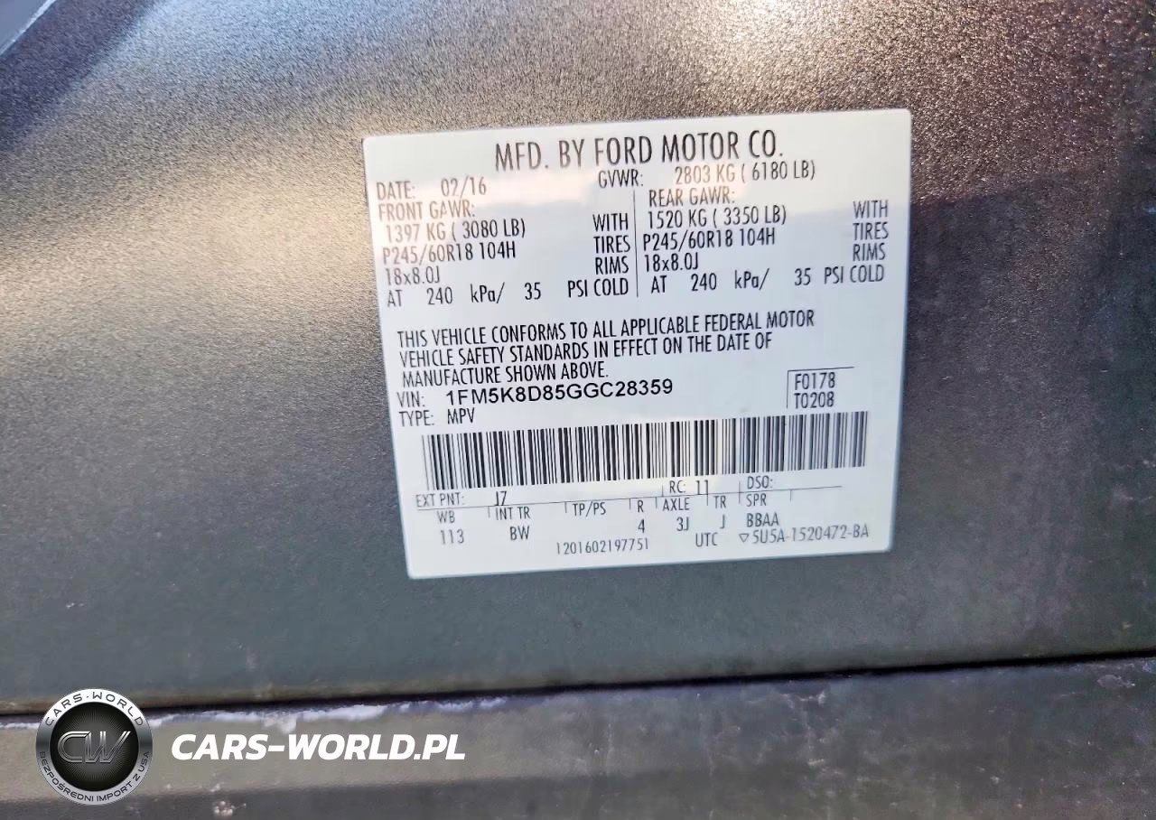 2016 Ford Explorer Xlt VIN:1FM5K8D85GGC28359 - 13
