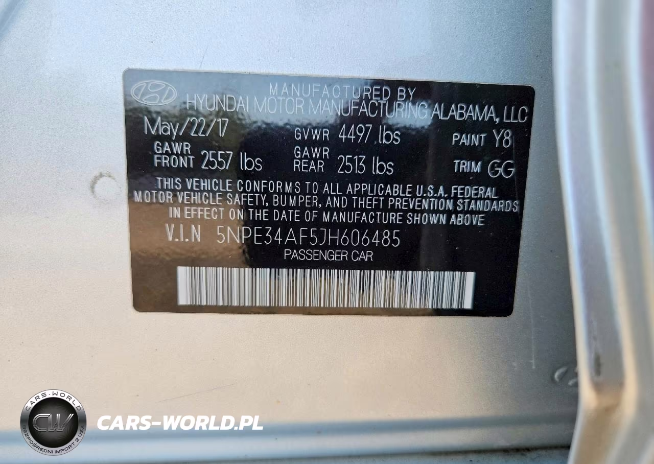 2018 Hyundai Sonata Sel VIN:5NPE34AF5JH606485 - 12