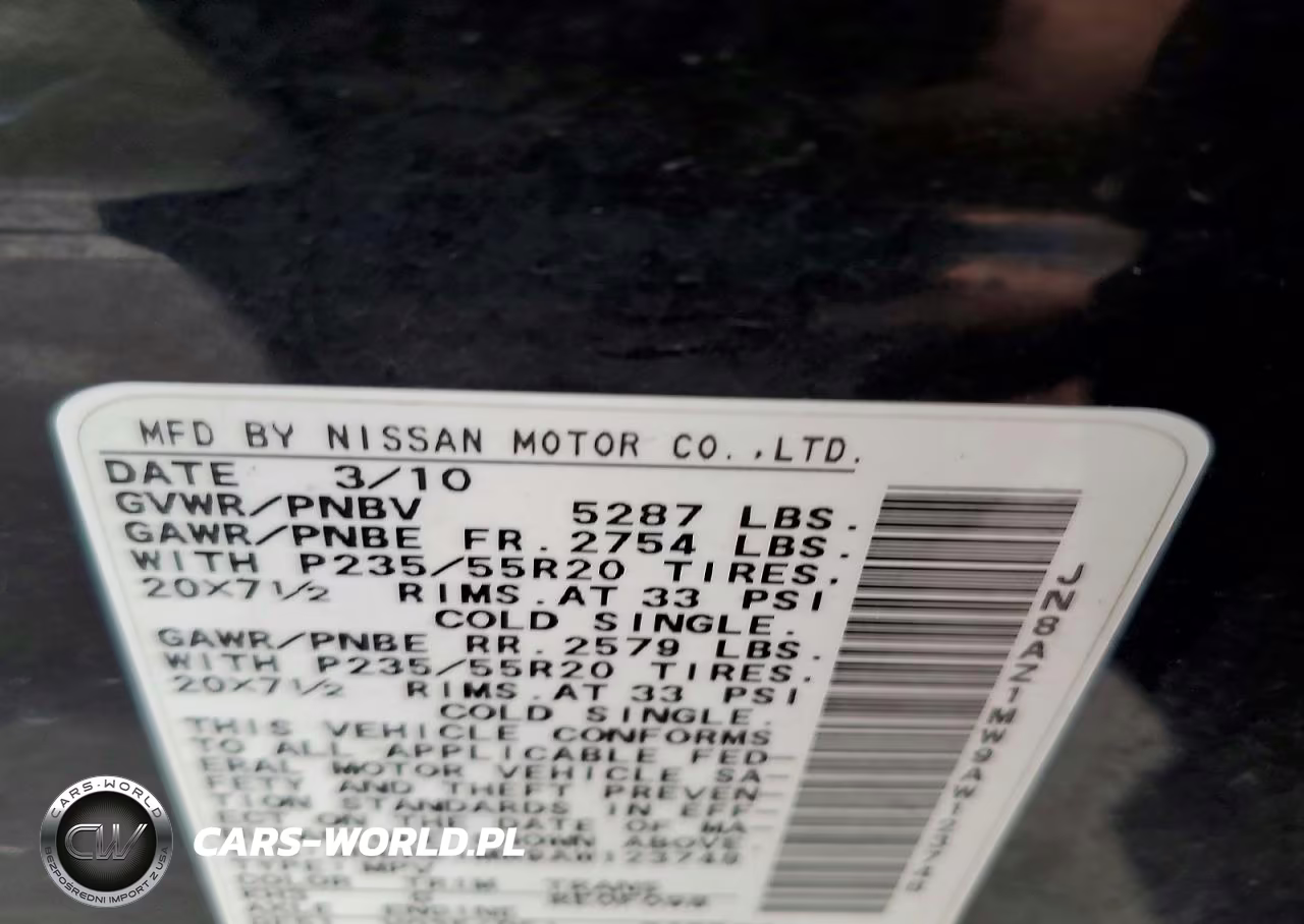 2010 Nissan Murano S VIN:JN8AZ1MW9AW123748 - 13