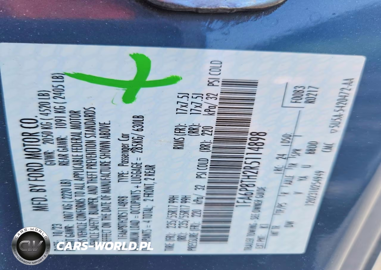 2024 Ford Mustang VIN:1FA6P8TH2R5114898 - 13