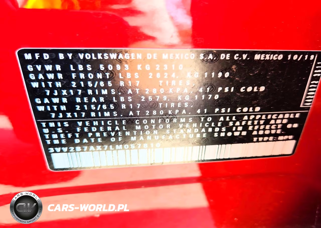 2020 Volkswagen Tiguan Se VIN:3VV2B7AX7LM057810 - 13