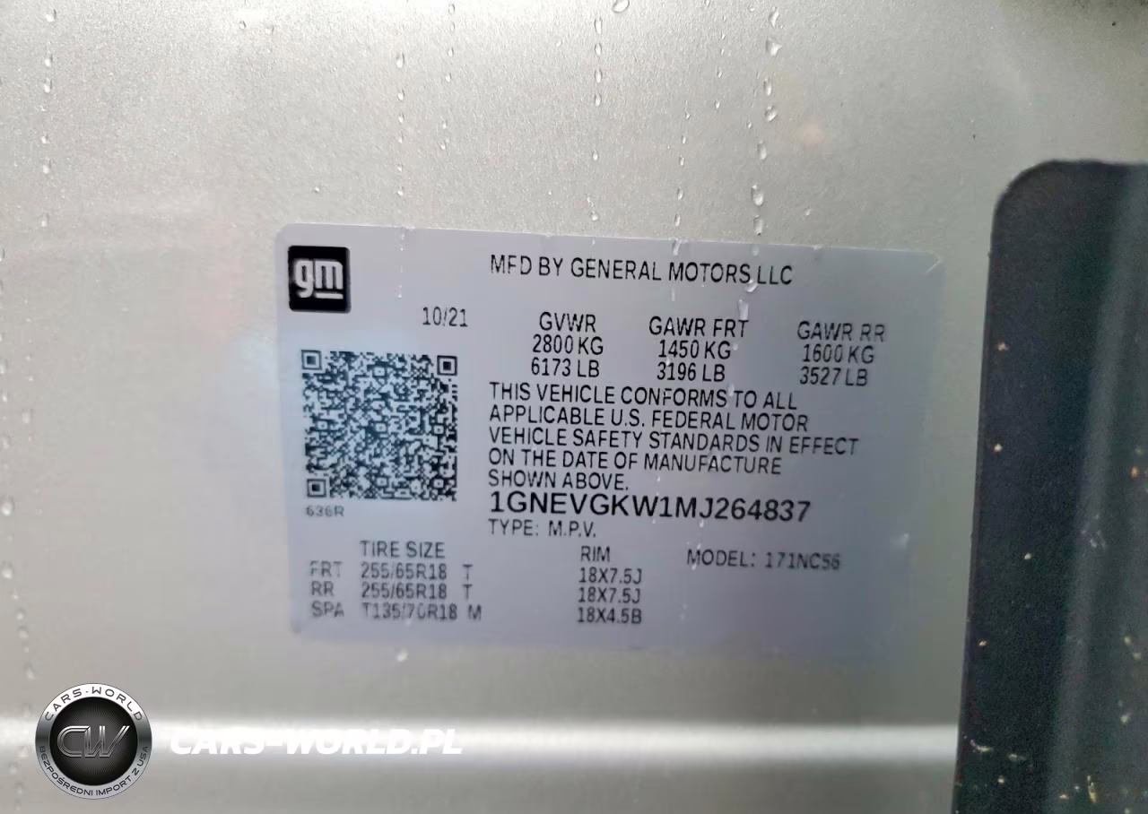 2021 Chevrolet Traverse Lt VIN:1GNEVGKW1MJ264837 - 13