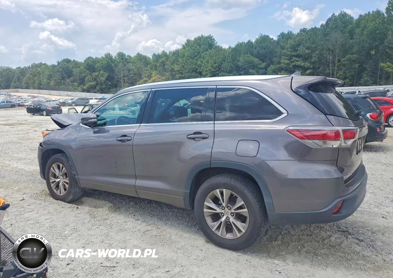 2014 Toyota Highlander Xle VIN:5TDKKRFH9ES022328 - 2