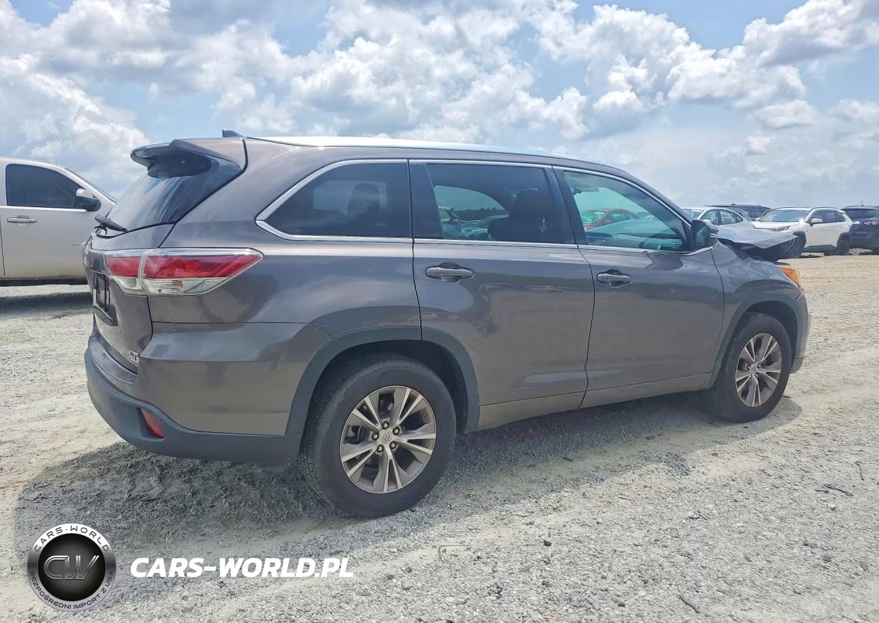 2014 Toyota Highlander Xle VIN:5TDKKRFH9ES022328 - 3