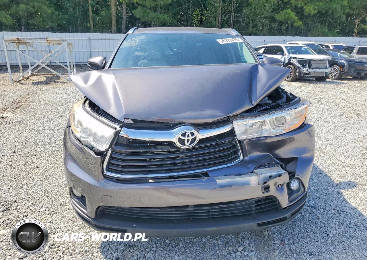 2014 Toyota Highlander Xle VIN:5TDKKRFH9ES022328 - 5
