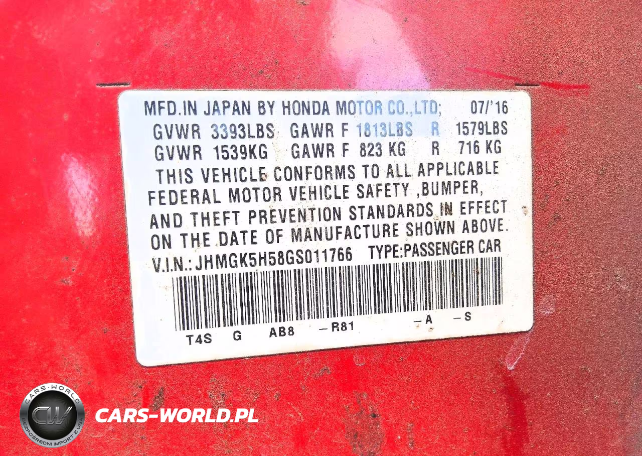 2016 Honda Fit Lx VIN:JHMGK5H58GS011766 - 12