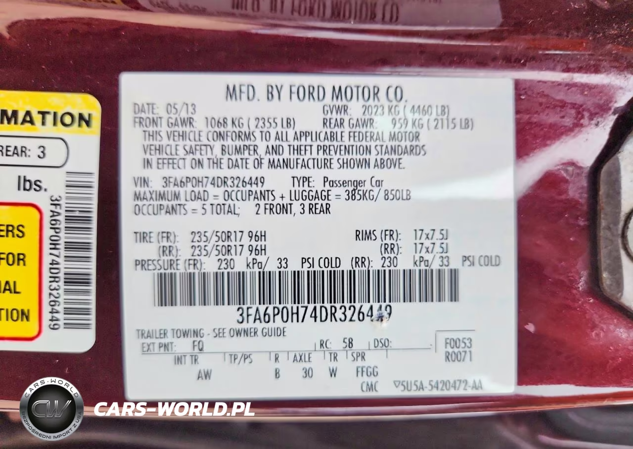 2013 Ford Fusion Se VIN:3FA6P0H74DR326449 - 12
