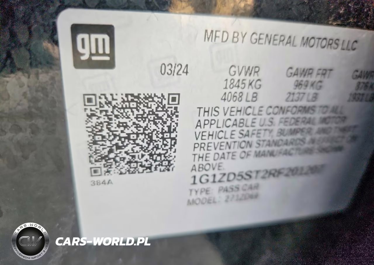 2024 Chevrolet Malibu Lt VIN:1G1ZD5ST2RF201207 - 12