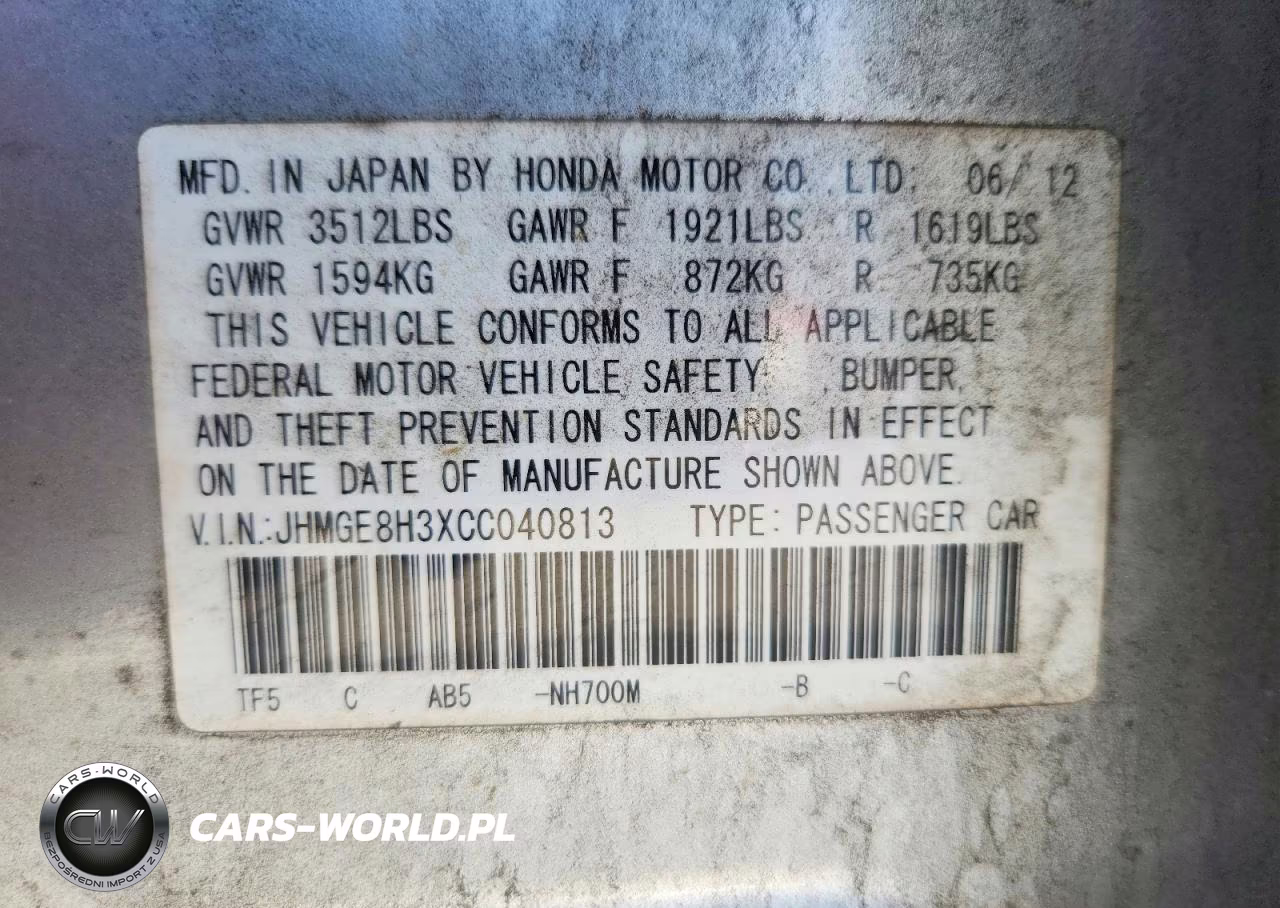 2012 Honda Fit VIN:JHMGE8H3XCC040813 - 13