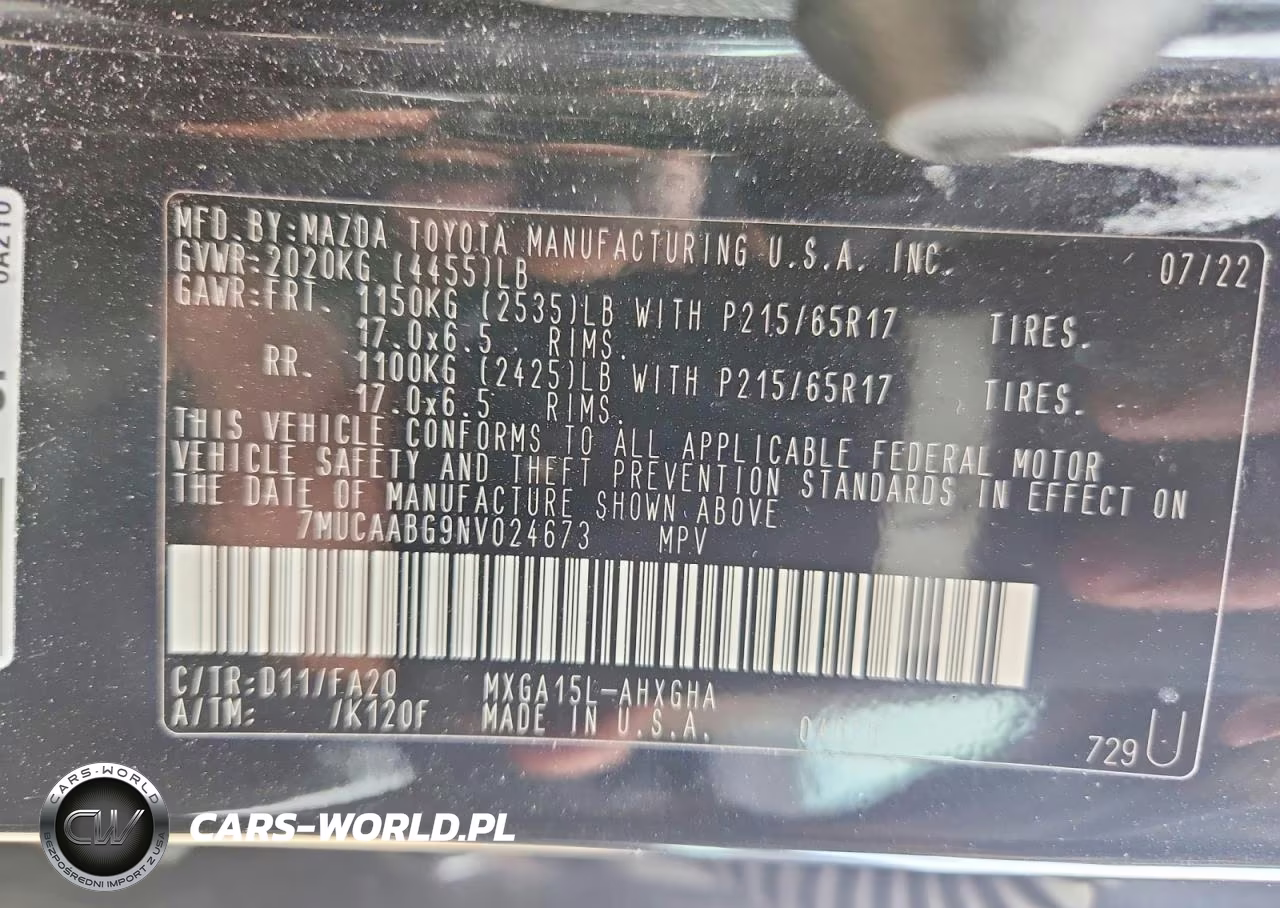 2022 Toyota Corolla Cross Le VIN:7MUCAABG9NV024673 - 12