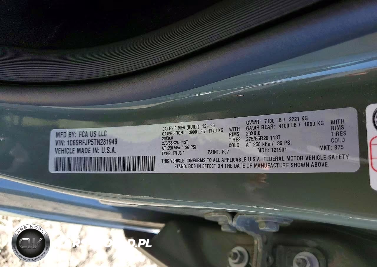 2026 Ram 1500 Laramie VIN:1C6SRFJP5TN281949 - 12