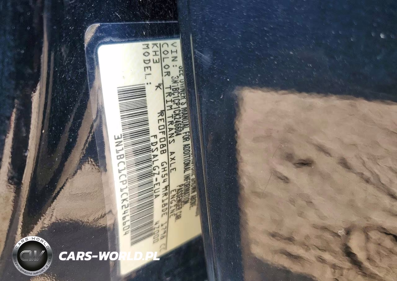 2012 Nissan Versa 1.8 S VIN:3N1BC1CP1CK246604 - 13