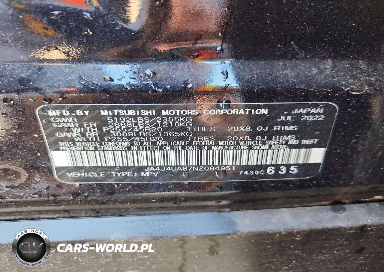 2022 Mitsubishi Outlander Se VIN:JA4J4UA87NZ084951 - 12