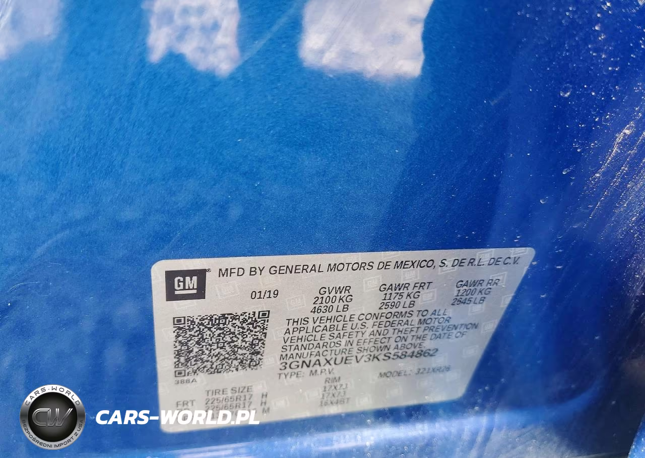 2019 Chevrolet Equinox Lt VIN:3GNAXUEV3KS584862 - 14
