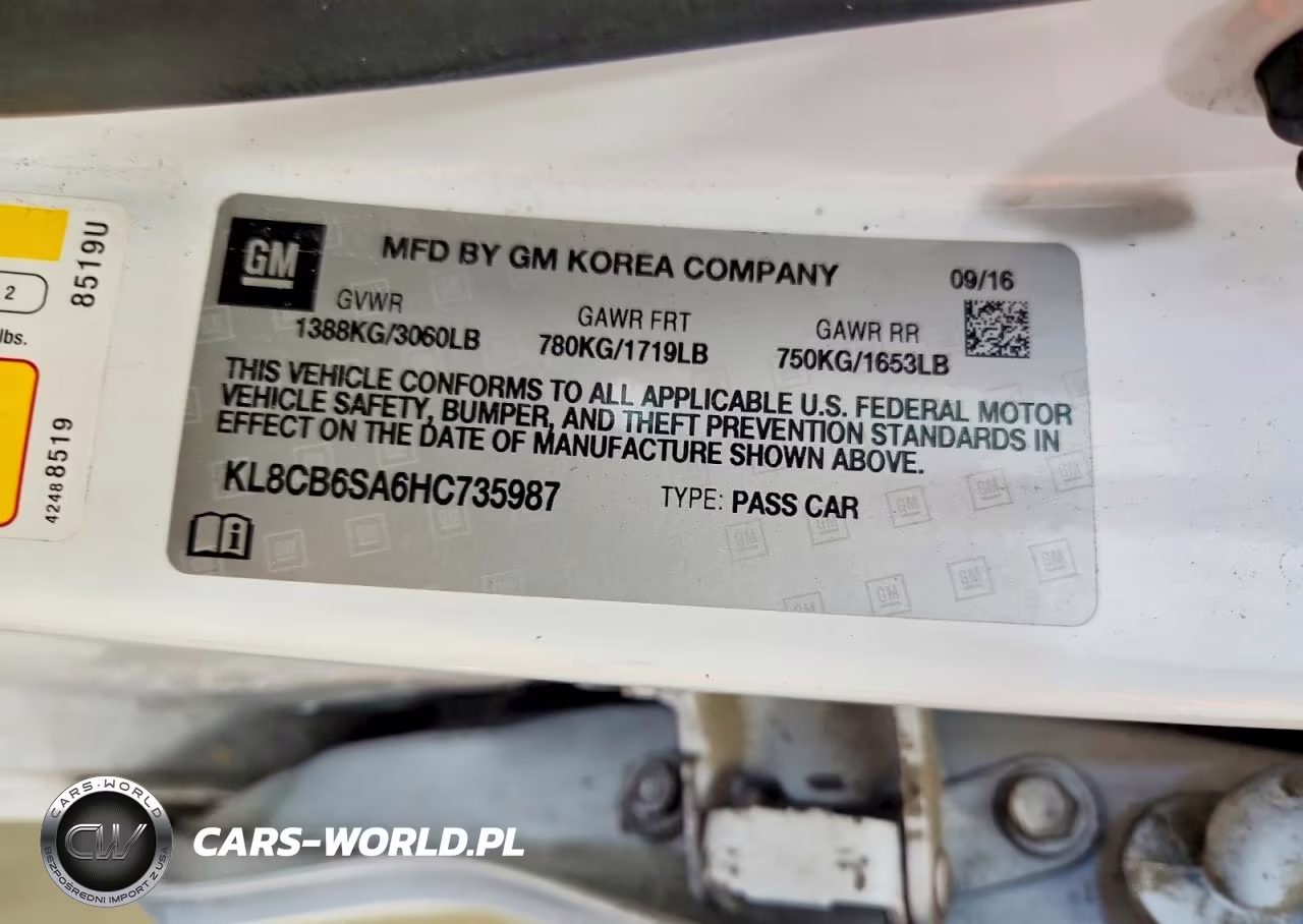 2017 Chevrolet Spark Ls VIN:KL8CB6SA6HC735987 - 13