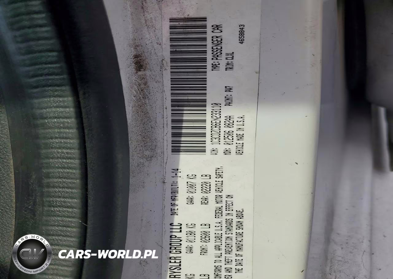 2014 Dodge Avenger Sxt VIN:1C3CDZCB6EN233110 - 12