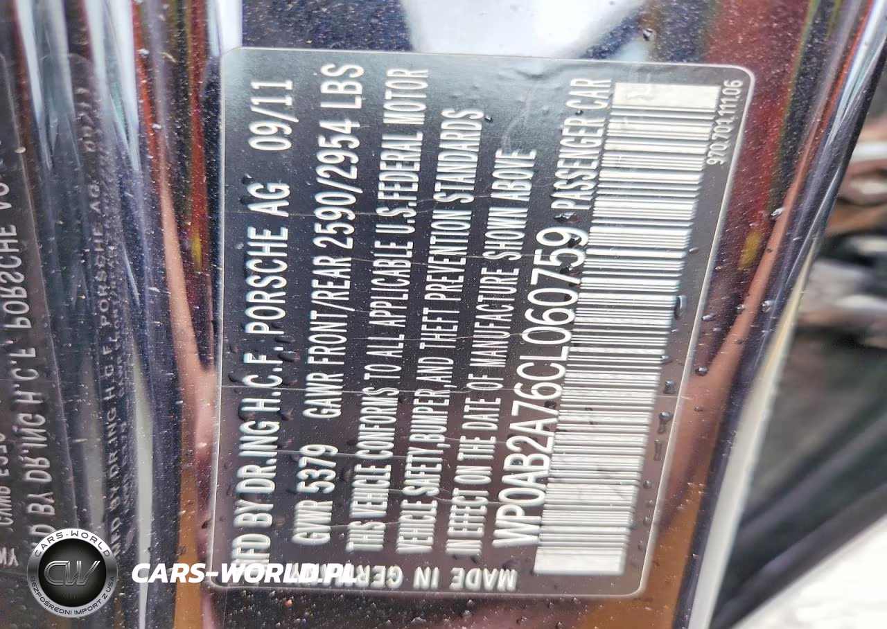 2012 Porsche Panamera S VIN:WP0AB2A76CL060759 - 12
