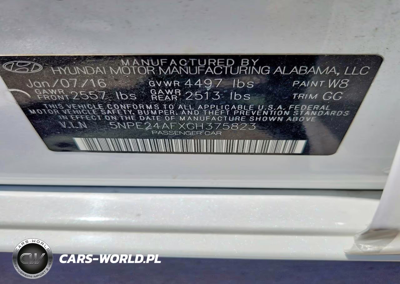 2016 Hyundai Sonata Se VIN:5NPE24AFXGH375823 - 12