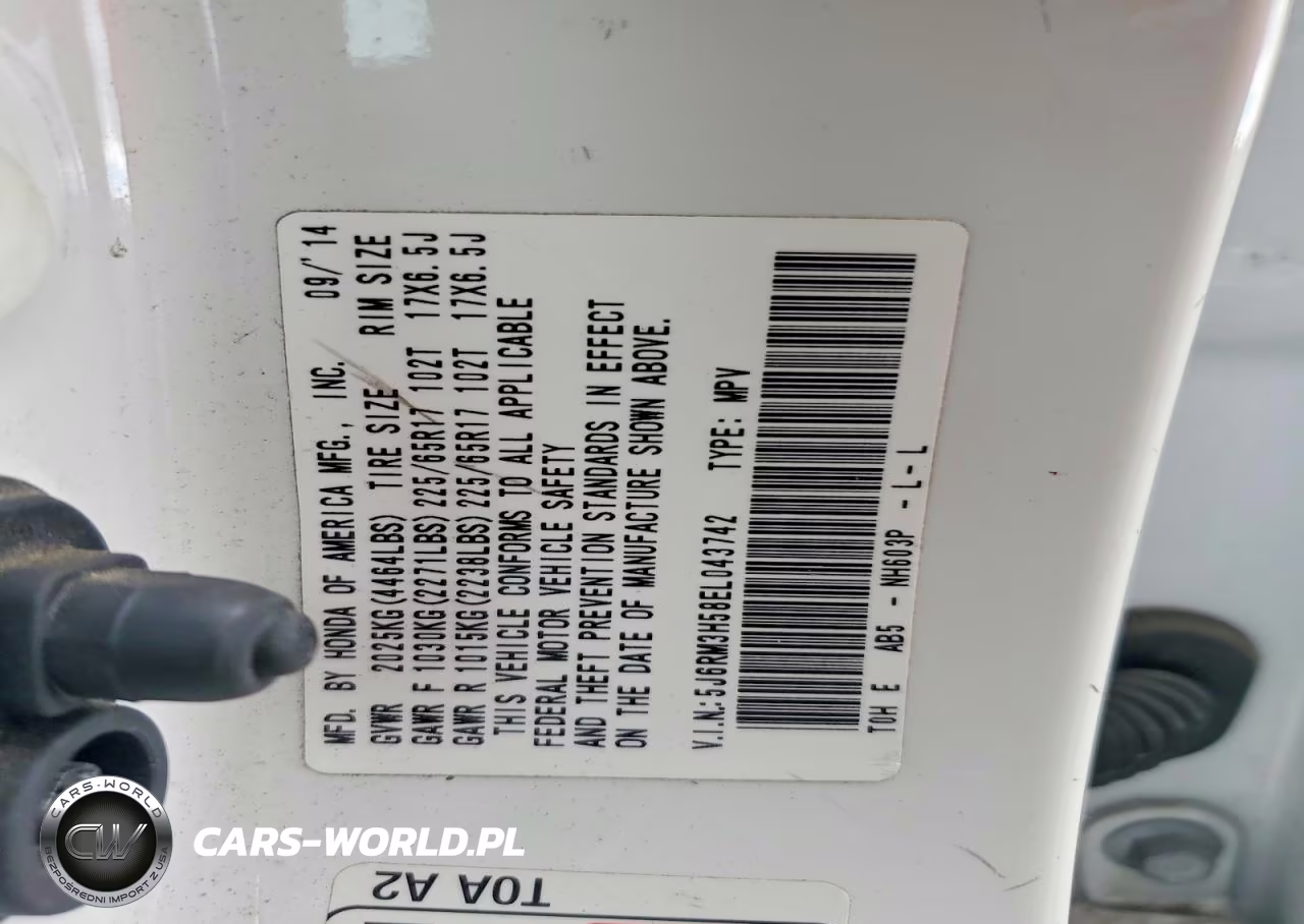 2014 Honda Cr-V Ex VIN:5J6RM3H58EL043742 - 12