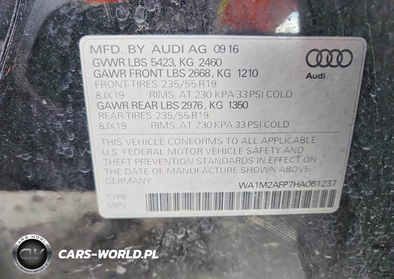 2017 Audi Q5 Premium Plus VIN:WA1M2AFP7HA061237 - 13