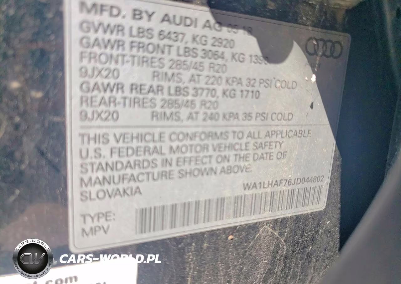 2018 Audi Q7 Premium Plus VIN:WA1LHAF76JD044802 - 14