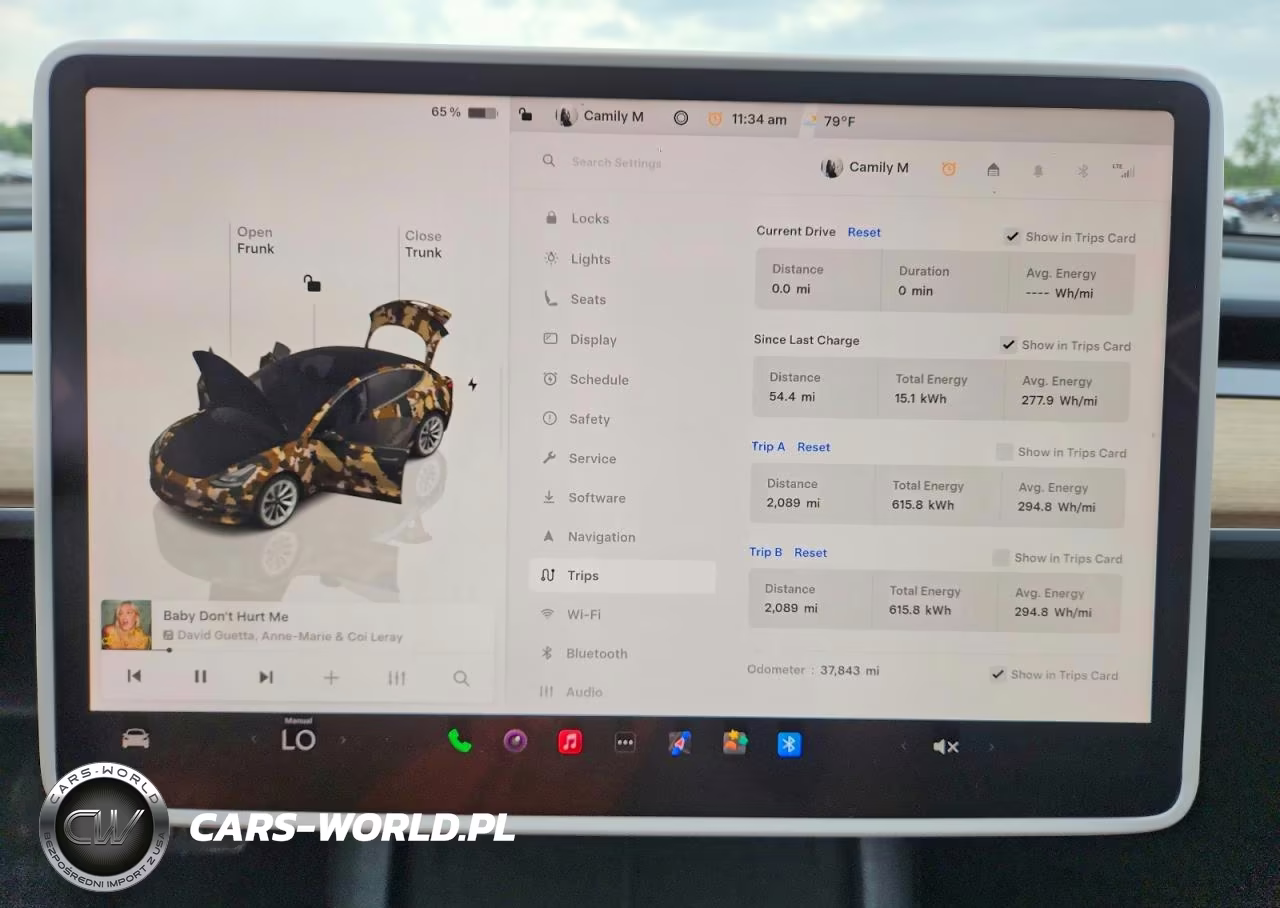 2022 Tesla Model 3 VIN:5YJ3E1EA0NF376244 - 9