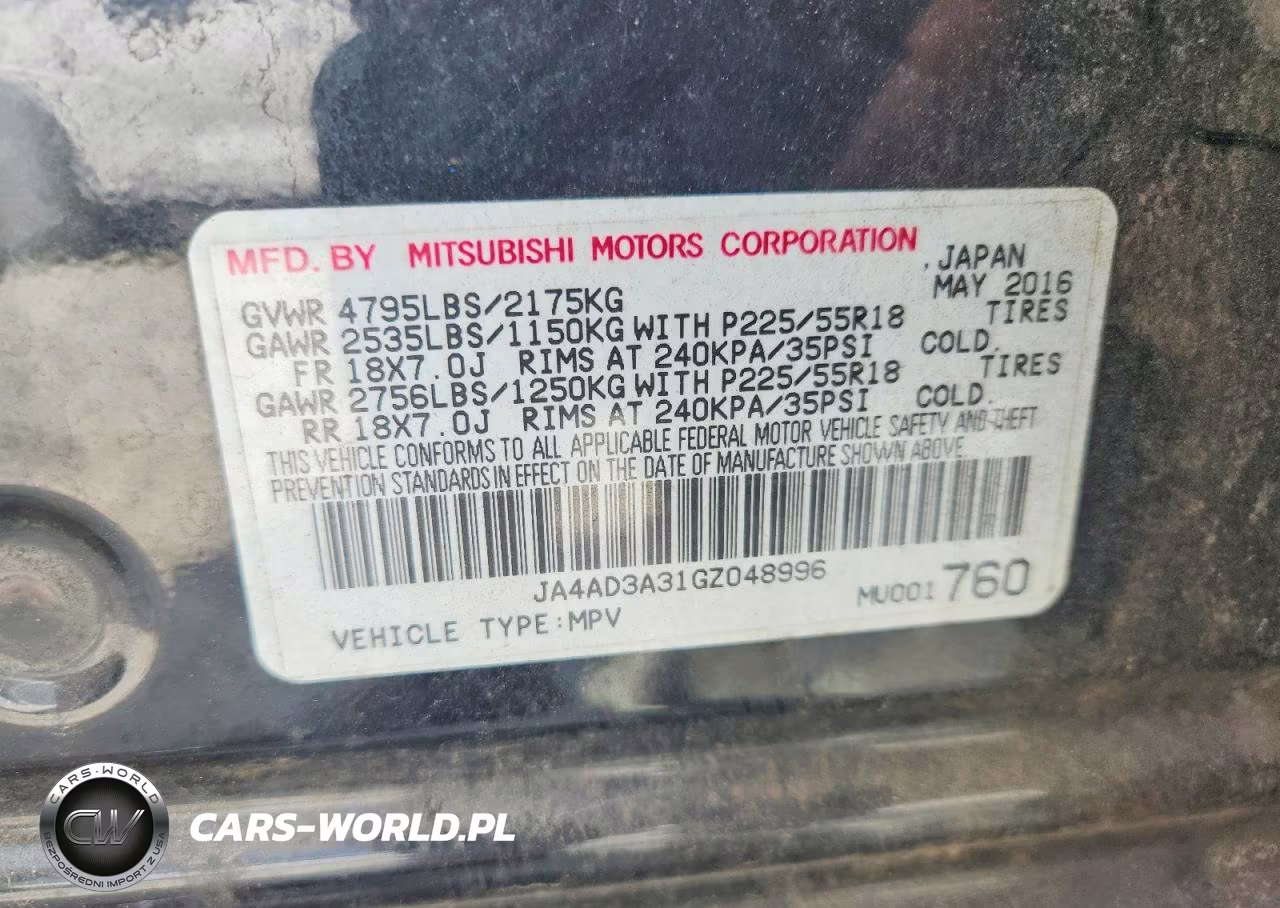 2016 Mitsubishi Outlander Se VIN:JA4AD3A31GZ048996 - 13
