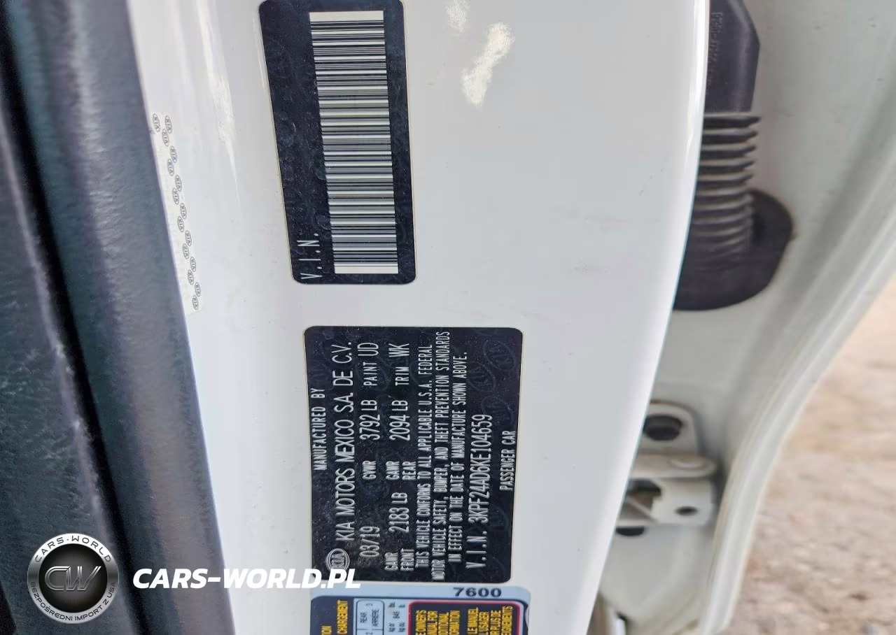 2019 Kia Forte Fe VIN:3KPF24AD6KE104659 - 12