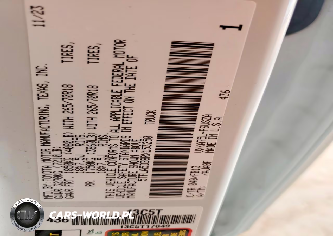 2024 Toyota Tundra Sr5 VIN:5TFLA5DB8RX153250 - 12