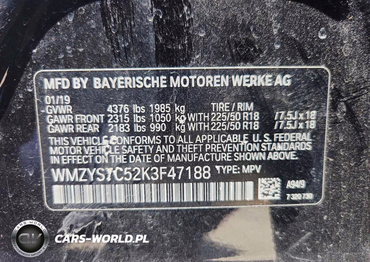 2019 Mini Cooper Countryman VIN:WMZYS7C52K3F47188 - 12