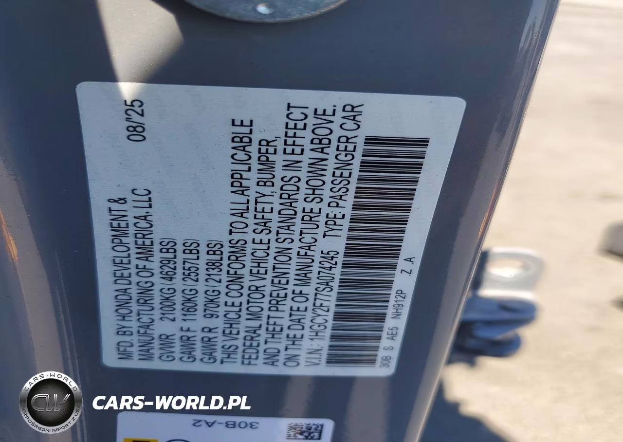 2025 Honda Accord Hybrid Sport-L VIN:1HGCY2F77SA074245 - 12