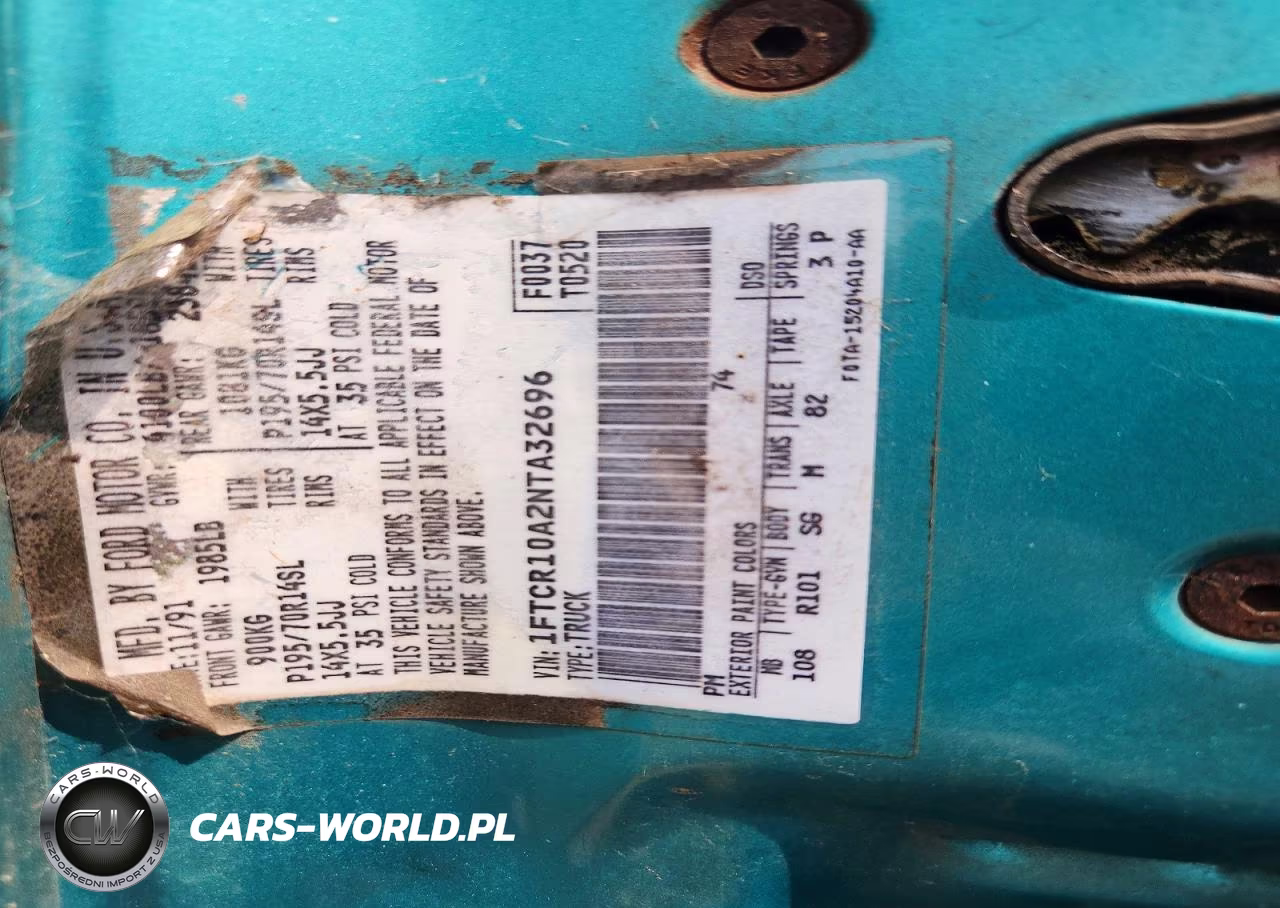 1992 Ford Ranger VIN:1FTCR10A2NTA32696 - 12