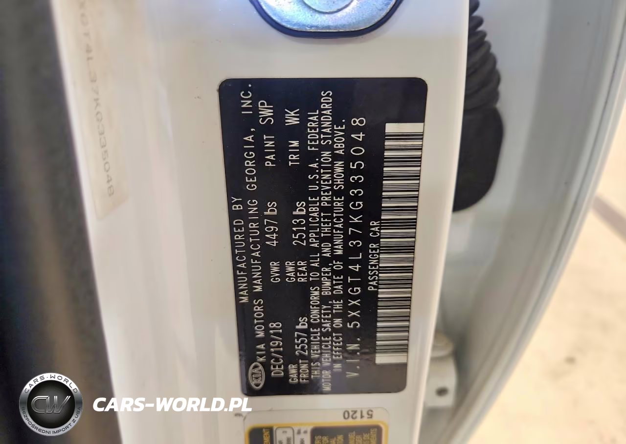 2019 Kia Optima Lx VIN:5XXGT4L37KG335048 - 12