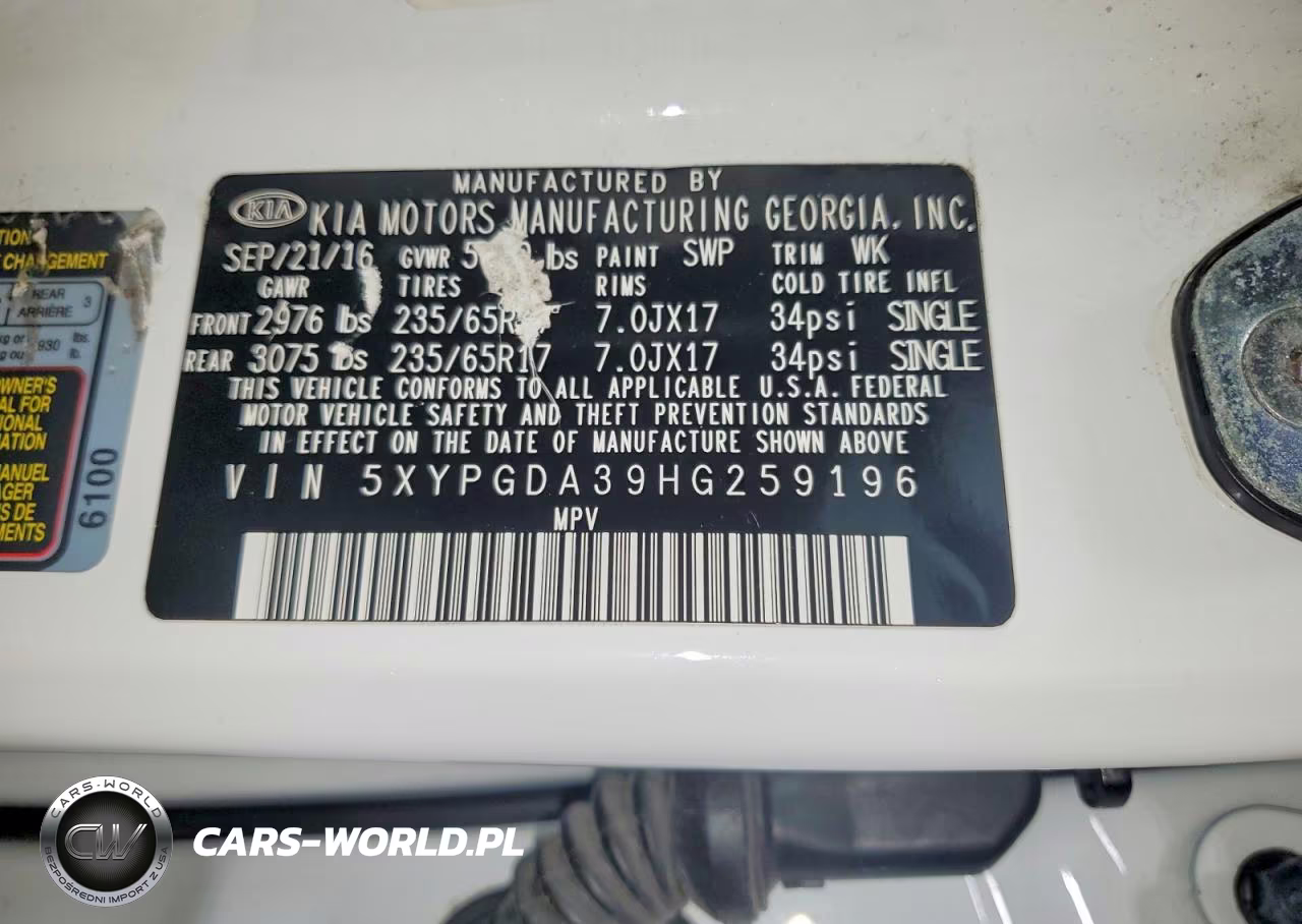 2017 Kia Sorento Lx VIN:5XYPGDA39HG259196 - 13