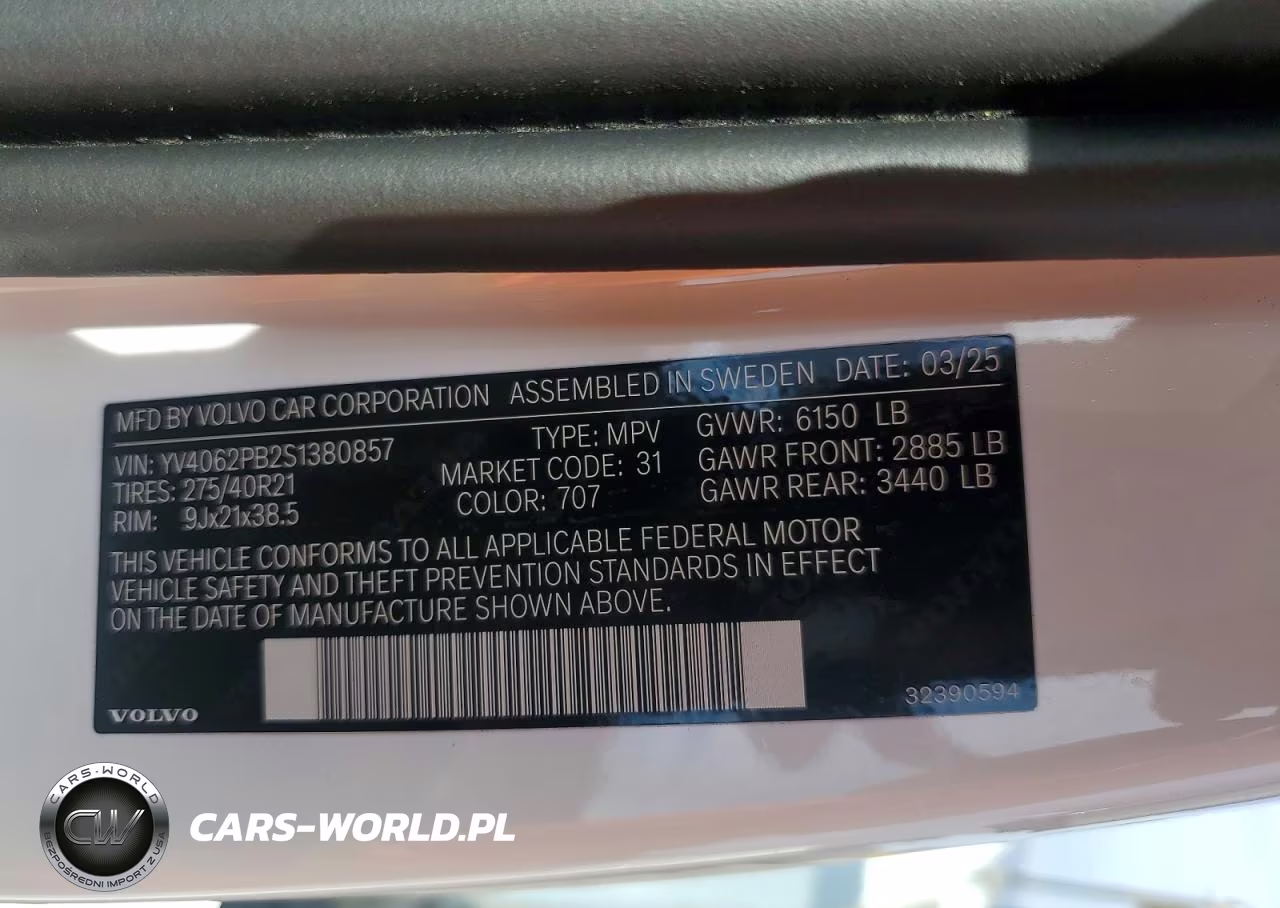 2025 Volvo Xc90 Plus VIN:YV4062PB2S1380857 - 13