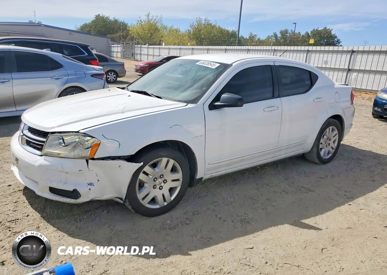 2012 Dodge Avenger Se VIN:1C3CDZAG9CN309642 - 1