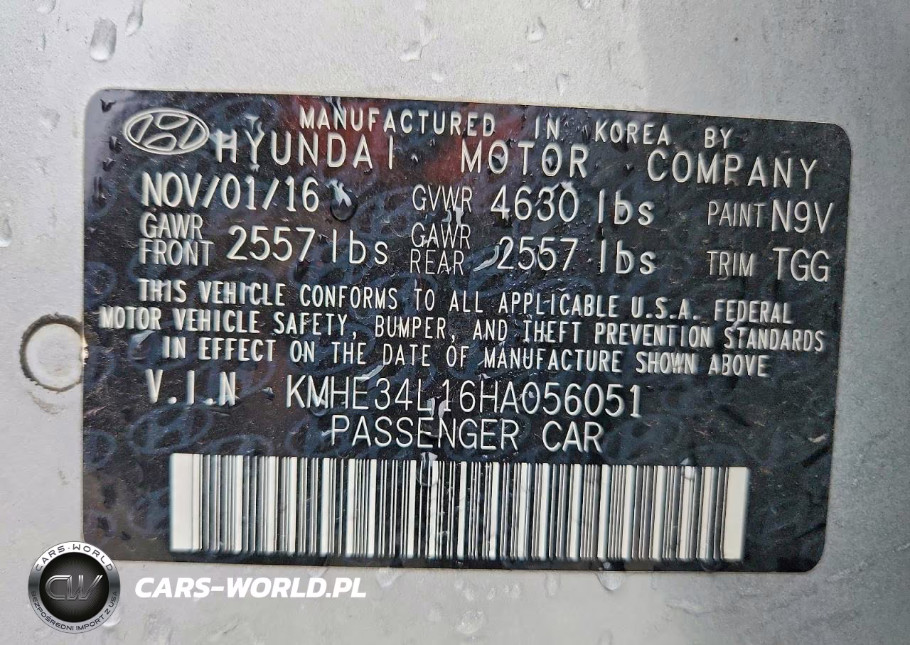 2017 Hyundai Sonata Hybrid Limited VIN:KMHE34L16HA056051 - 12