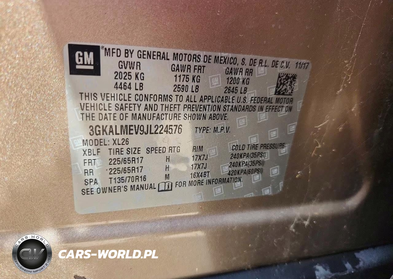 2018 GMC Terrain Sle VIN:3GKALMEV9JL224576 - 13