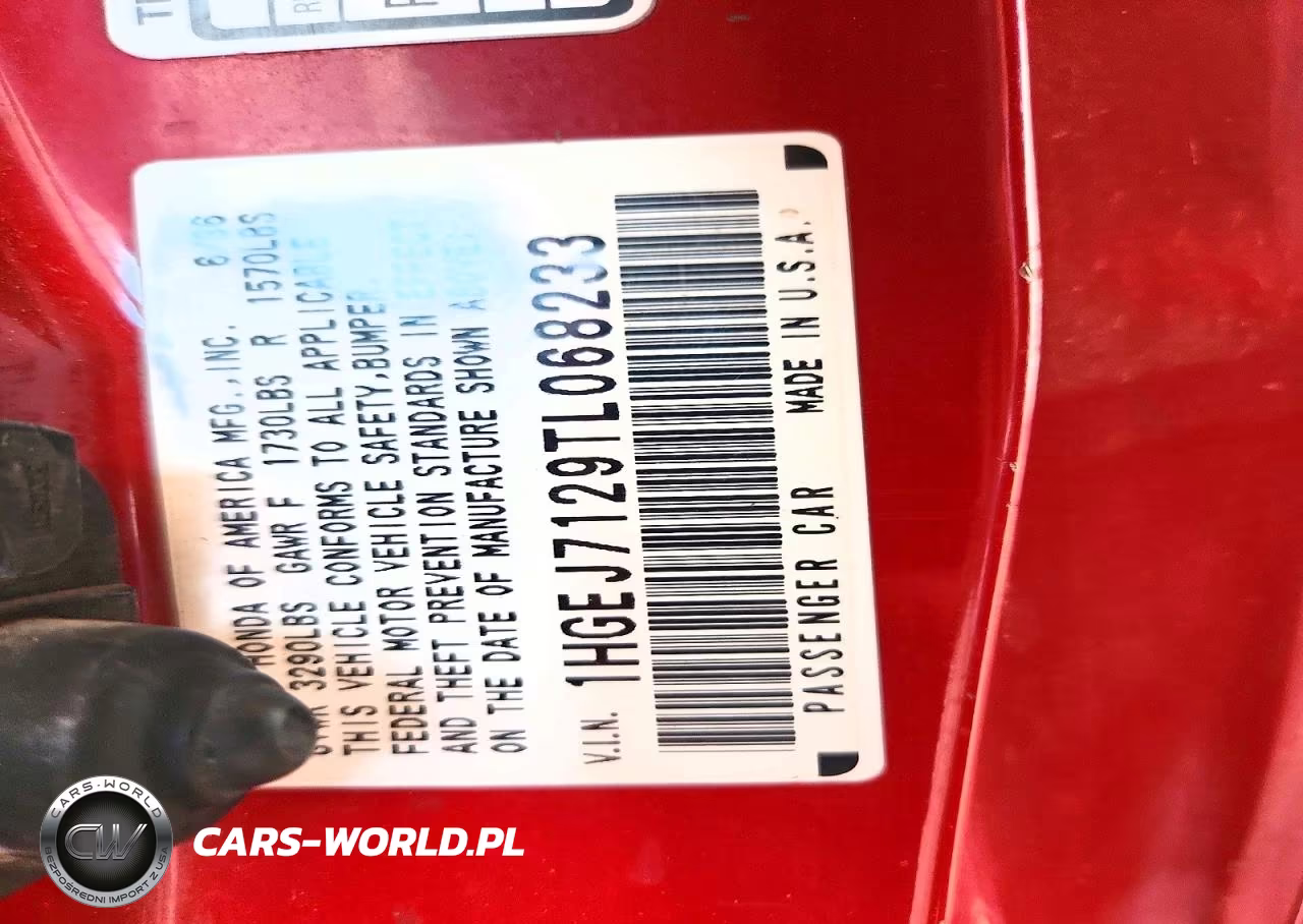1996 Honda Civic VIN:1HGEJ7129TL068233 - 13